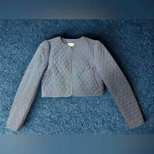 Avec Les Filles Blue Quilted Jacket